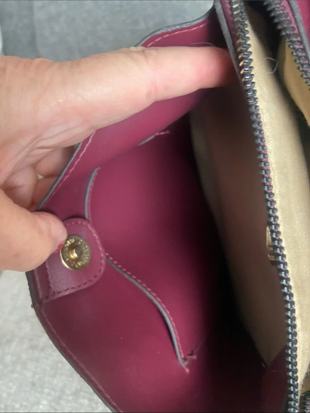 Nanette Lepore Wine Red Vegan Leather Crossbody Bucket Bag